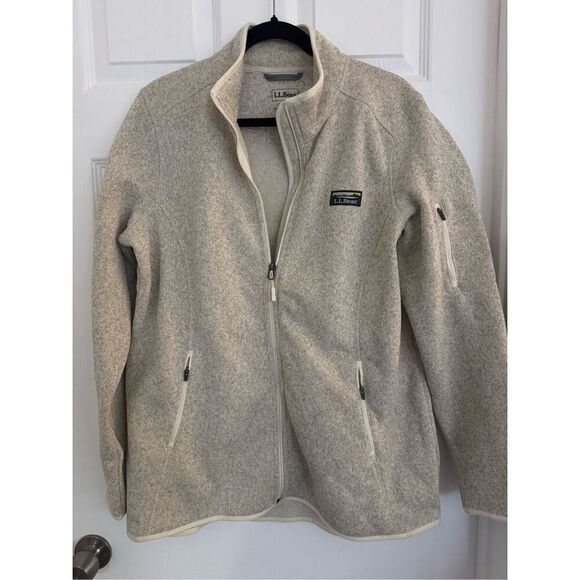 LL Bean Fleece Knit Stand Collar long sleeve - Picture 7 of 11